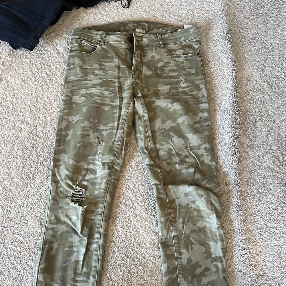 Zara Basic Denim Army - image 3